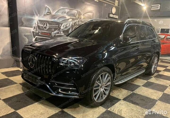 Решетка GT на Mercedes GLS X 167 хром