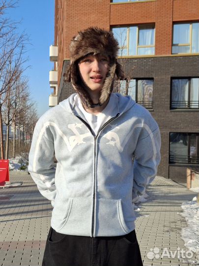 Серая зипка Rick Owens/Balenciaga type y2k