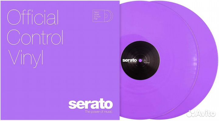 Serato Control Vinyl - 12 Neon Violet Pair