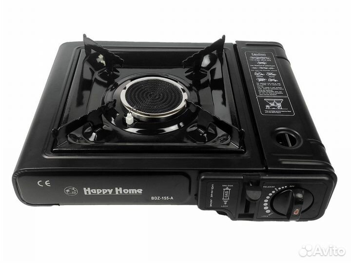 Плита газовая Happy Home BDZ-155-A керамика + пере