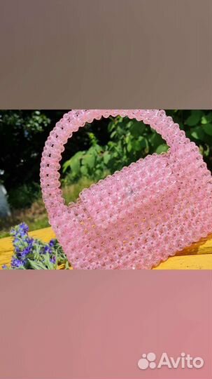 Сумка из акриловых бусин