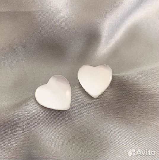 Милые серьги сердечки