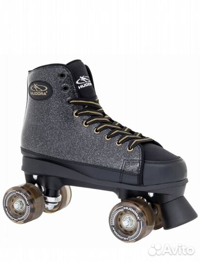 Ролики-квады Hudora Black Glamour 37 размер