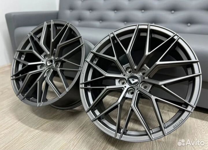 Диски серые Vf107 R19 5x112 на Audi VW Skoda