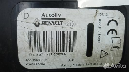 Подушка сидения водителя renault scenic 3 (SBR15YY01)