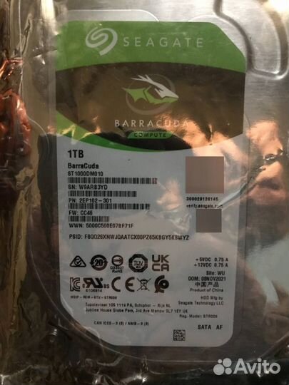Жесткий диск Seagate Barracuda 1TB