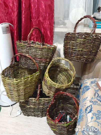 Корзина плетеная для грибов