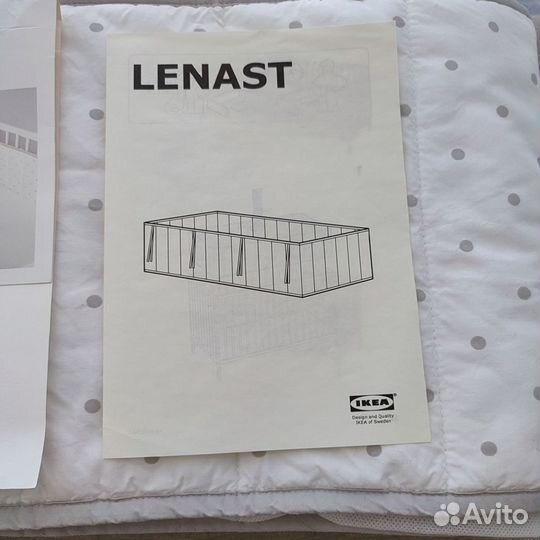 Бортики в кроватку IKEA lenast