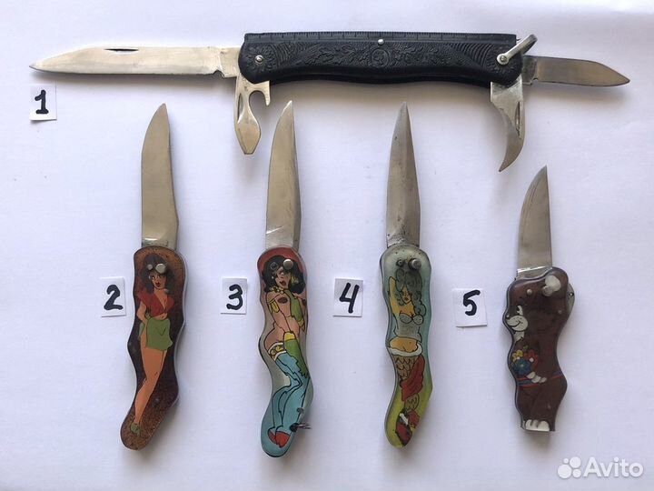 Перочинные, складные Ножи СССР (лот-6)