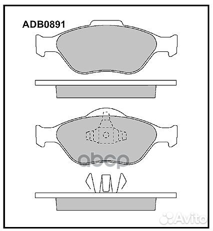 Колодки тормозные дисковые передние Allied Nipp