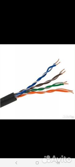 Кабель для уличной прокладки utp с тросом