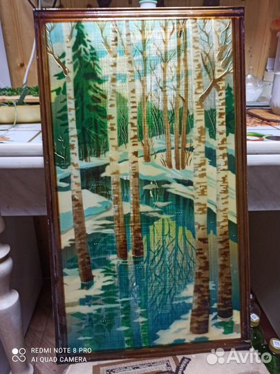 Лаковая гравюра Весна