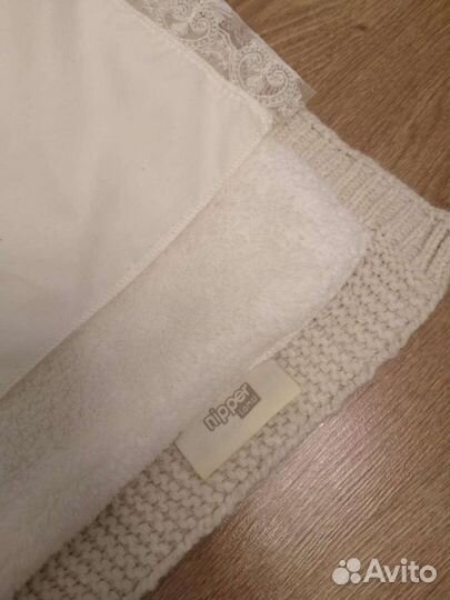 Конверт одеяло на выписку на меху демисезон