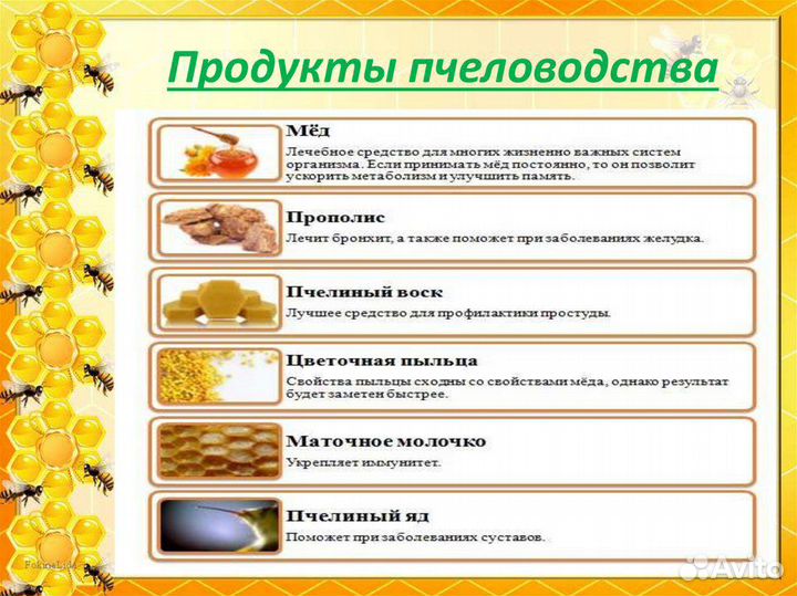 Продукты пчеловодства