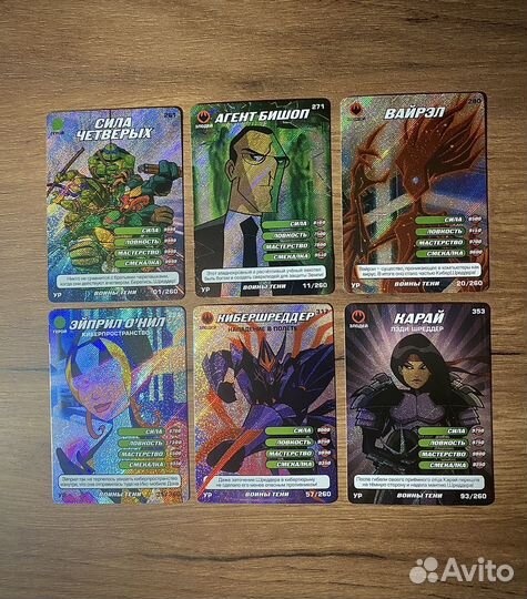 Карточки Черепашки Ниндзя Воины тени (2 серия)