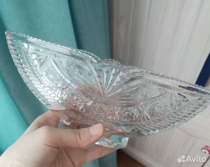 Ваза (салатник) хрустальная СССР