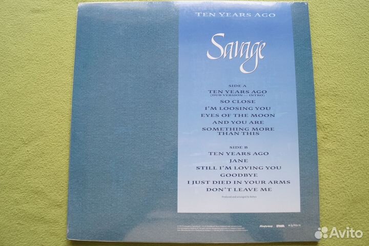 LP Savage - Ten Years Ago (1984 / 2014)