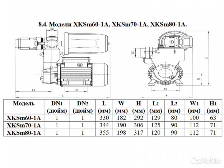 Насосная станция Leo XKSm-80-1A, новая