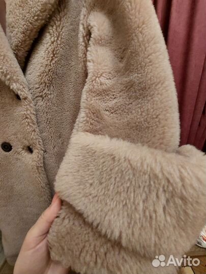 Шуба из натуральной шерсти,тедди 44-46