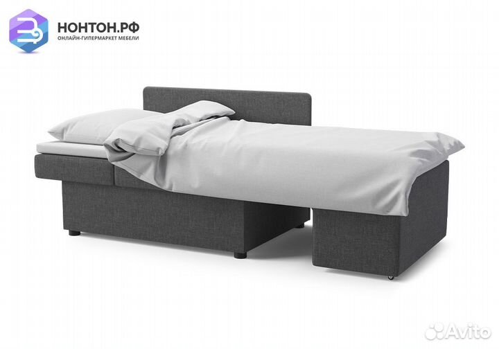 Диван еврокнижка Дагмар темно-серый