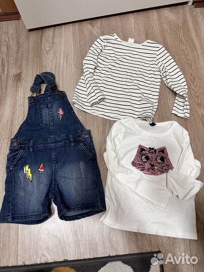 Большой пакет вещей на девочку 98-104