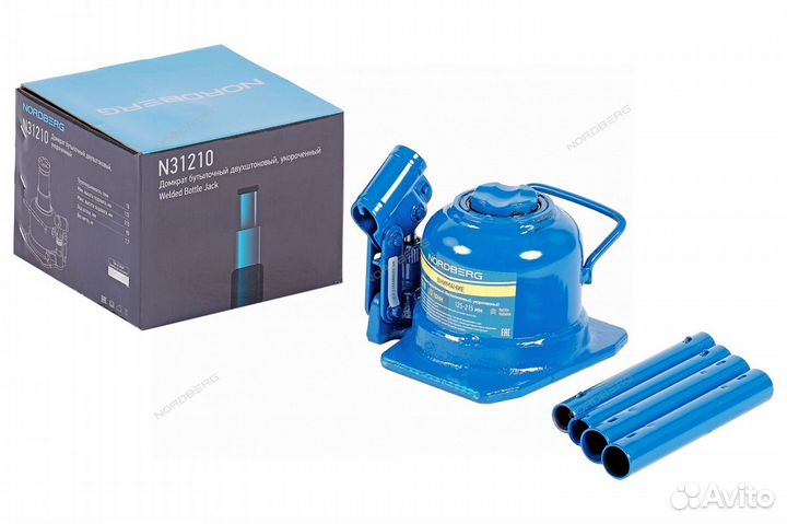 Домкрат гидравлический бутылочный низкий 10 тон