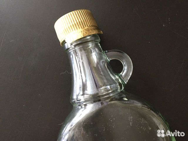 Бутылка маленькая с ручкой, бутылка узкая