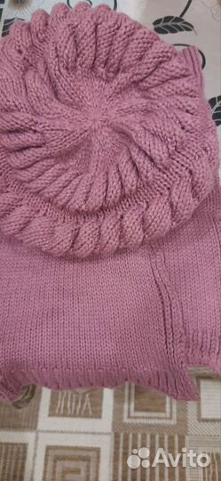 Женская шапка и шарф