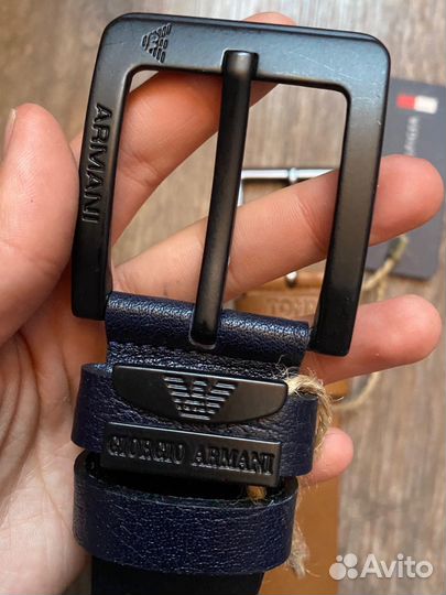 Мужской кожаный ремень