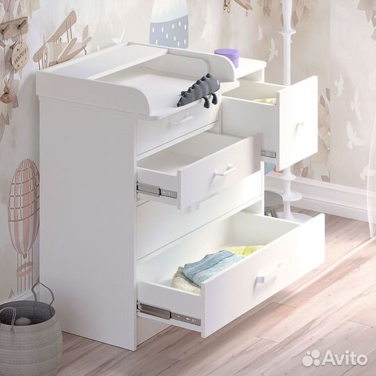 Комод пеленальный Сириус Norman Wood белый