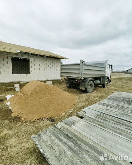 Песок карьерный с доставкой
