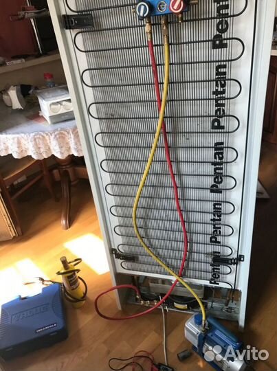 Ремонт холодильников. Замена фреона