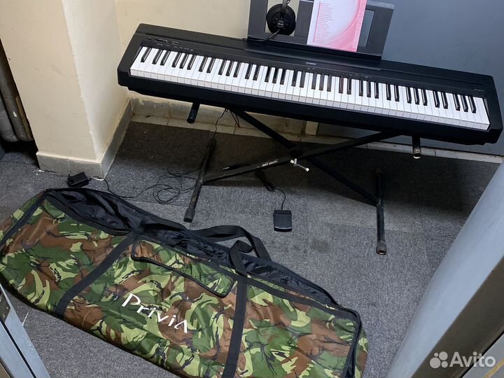 Цифровое пианино yamaha p 45 чехол стойка наушники