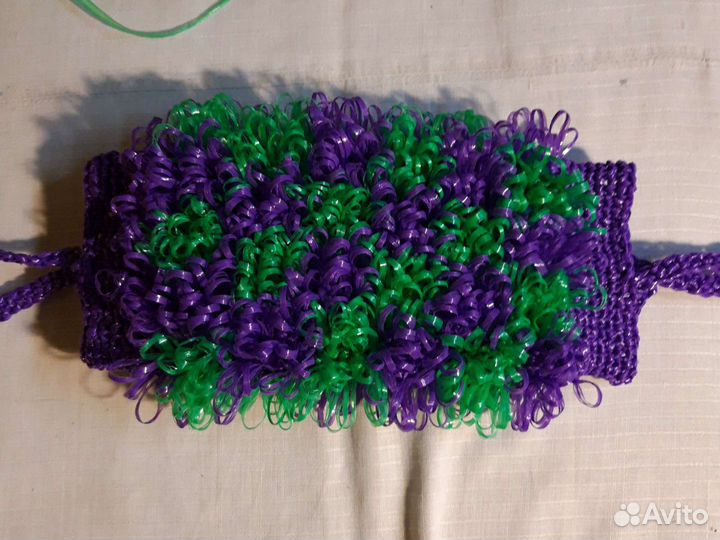Мочалки вязанные