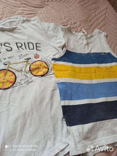 Вещи на мальчика пакетом р. 134