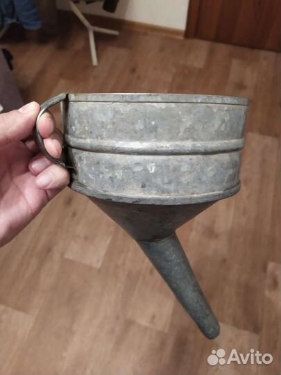 Воронка для бензина с фильтром - нержавейка