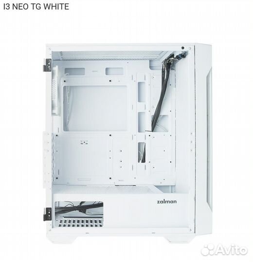 Корпус Zalman I3 NEO TG Miditower Без бп Белый, I3