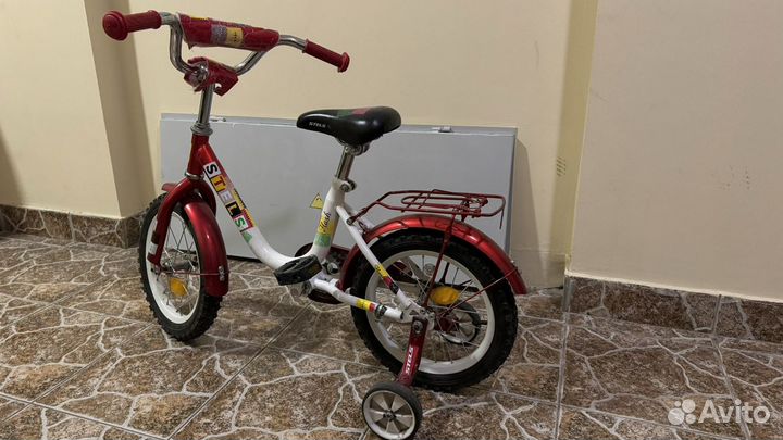 Детский велосипед stels 14, четырехколесный
