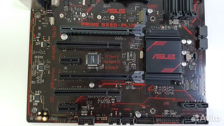 Мат. плата asus prime B350-plus AM4 B350