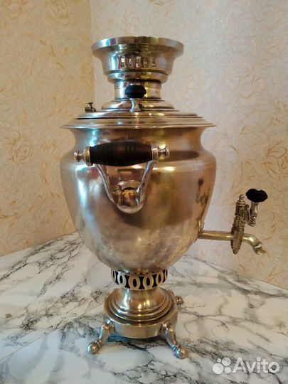 Самовар дровяной.Аленчиков и Зимин.4 литра