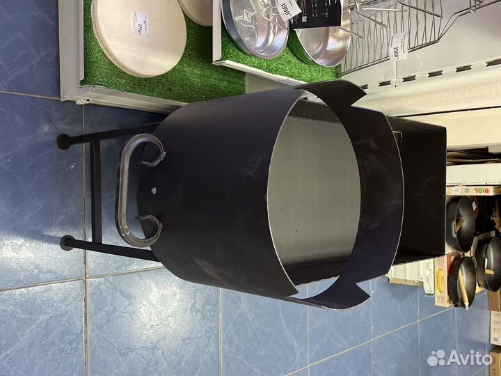 Мангал с печью под казан