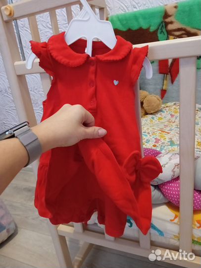 Платья детские 6,9, 12 месяцев