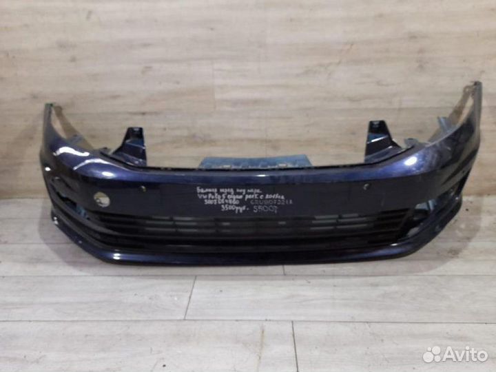 Бампер передний седан Volkswagen Polo 5 С 2015