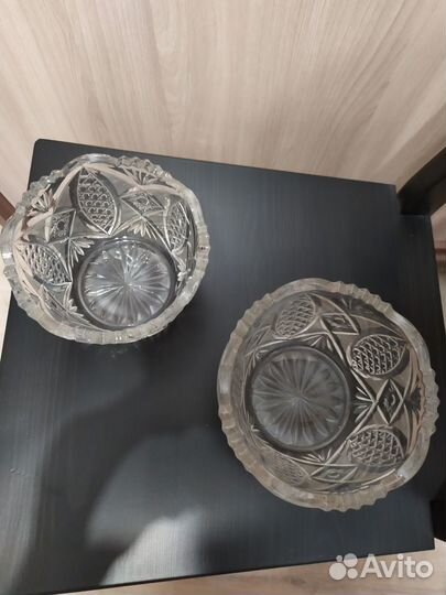 Хрустальные вазы для салатов