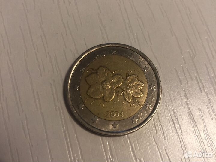 Монета 2004 года 2 евро