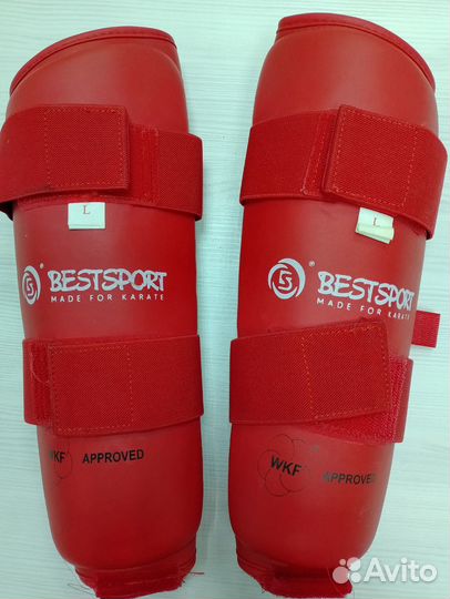 Комплект защиты голени и стопы для каратэ BestSpor