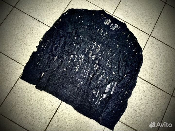 Destroyed свитер Rick Owens type