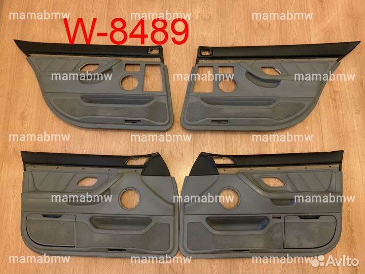 Карты обшивки двери комплект кожа long BMW E38