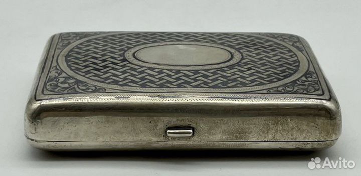 Портсигар «Виды Москвы» серебро 84 проба