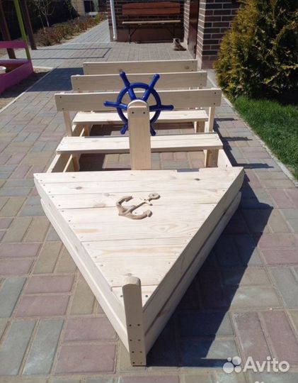 Кораблик лодочка для детской площадки